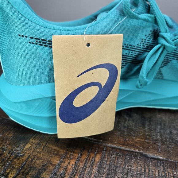 NEW ASICS Novablast 5 Mens Size 13 Running Shoes Wave Teal 1011b974 - Picture 12 of 13